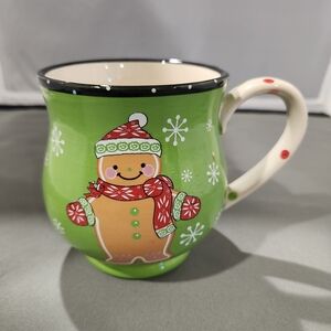 Temptations Green and Cream Holiday Mug